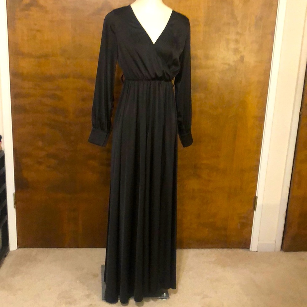 Maroths Long Black Dress NWT